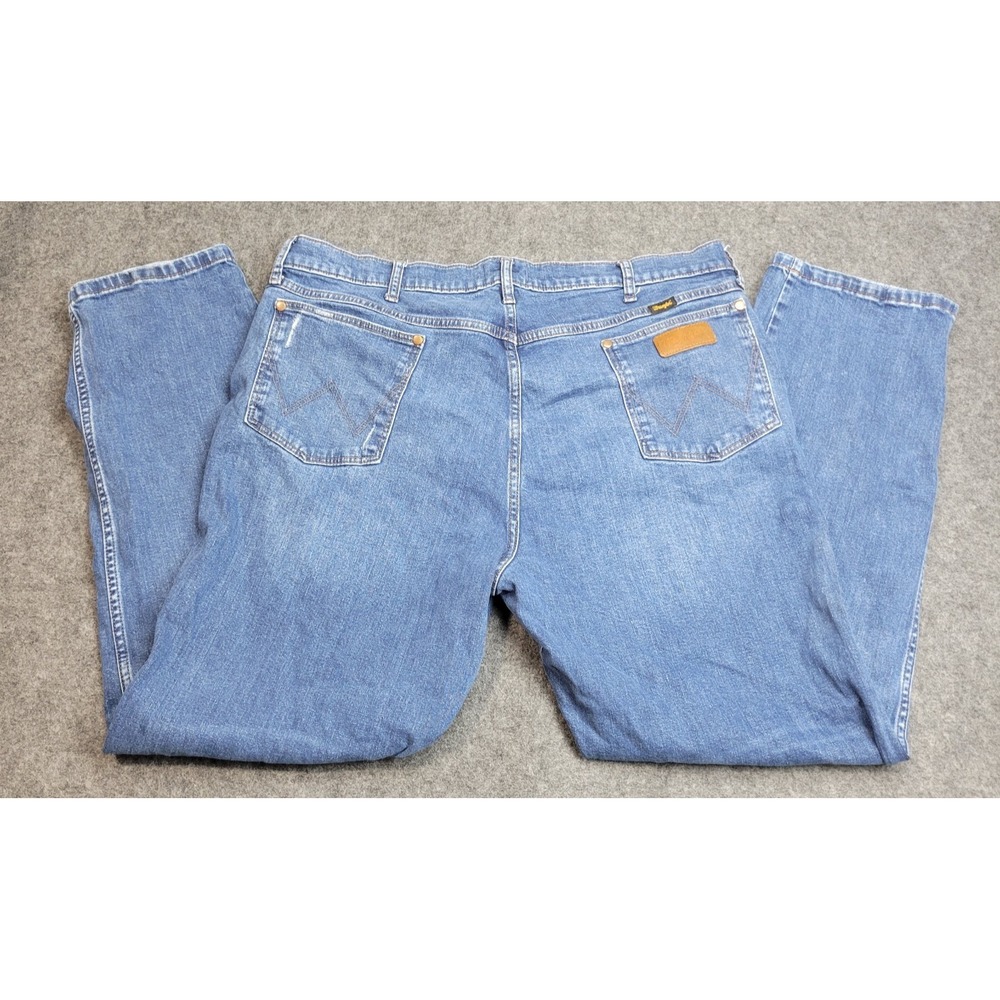 Wrangler Jeans Mens 40x32 Blue Western Cowboy Country Work Wear Raccher‎ Classic